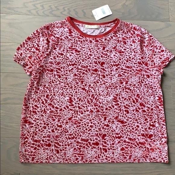 NWT Free People "Teddy" Burnout T-Shirt - Berry - Picture 3 of 6